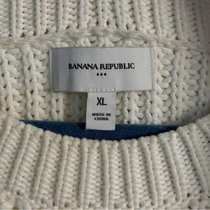 Banana Republic Cream Knit Sweater